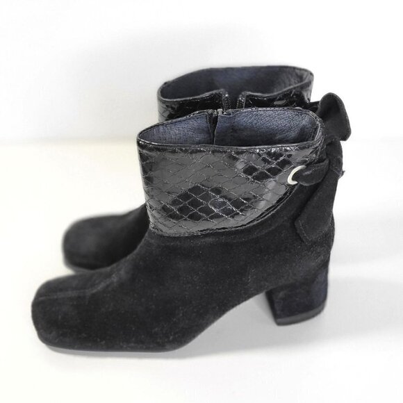 Shoe be Do Suede Ankle Boots Womens Size  4 EU 34 Made in Italy - Picture 7 of 14